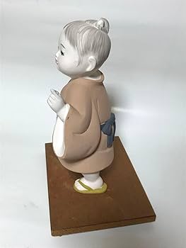 Amazon.co.jp: 献寿作博多人形 夕やけ空 子ども 置物 陶器